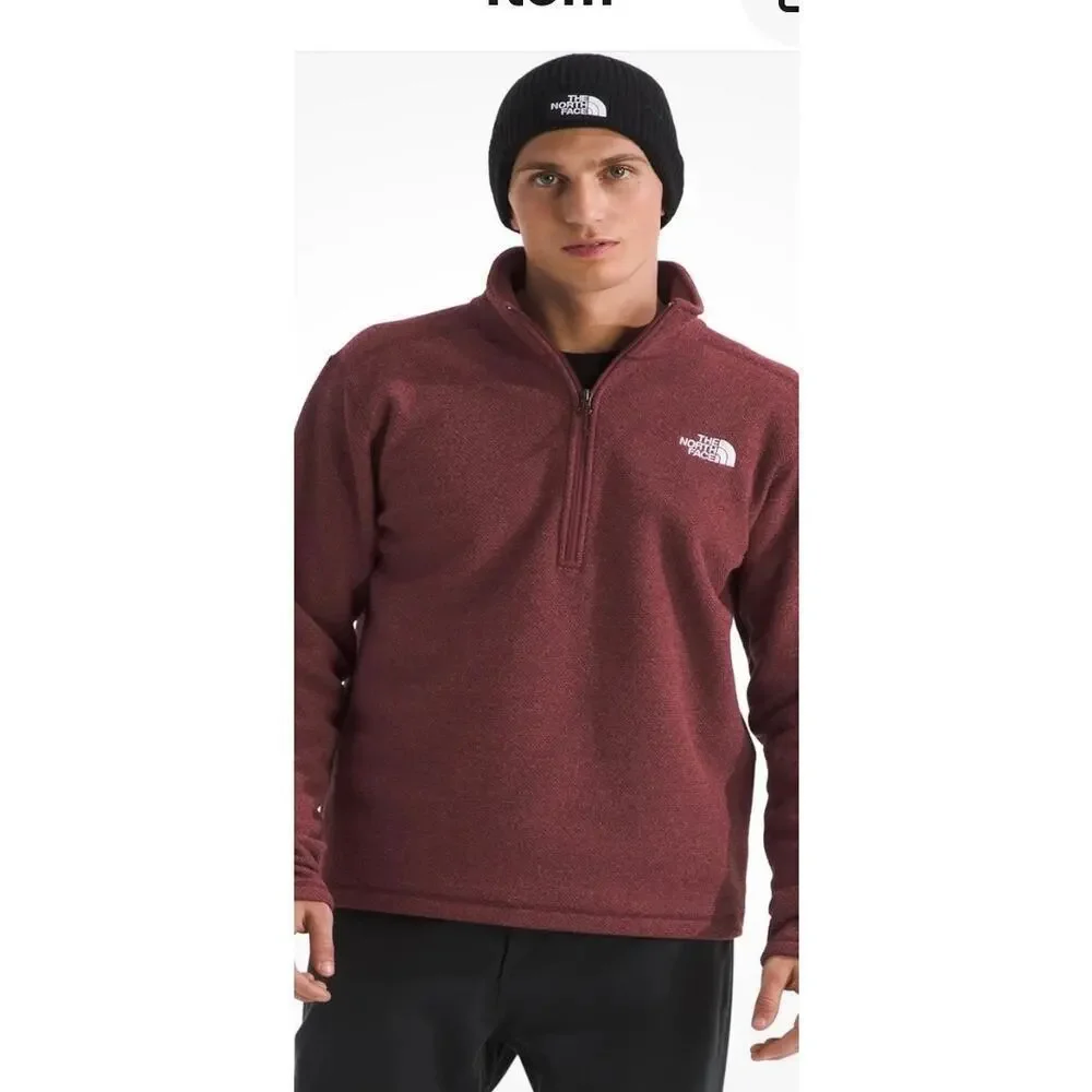 The North Face Men’s Textured Cap Rock 1/4 Zip Fleece Jacket Size M Outdoors